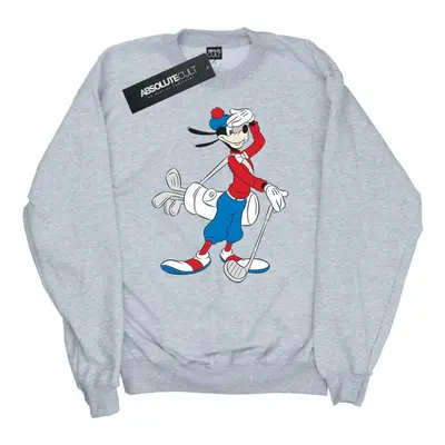 (M, Sports Grey) Disney Mens Goofy Golf Sweatshirt