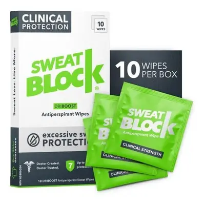 SWEATBLOCK Antiperspirant - Clinical Strength Hyperhidrosis Antiperspirant - Reduce Underarm Swe