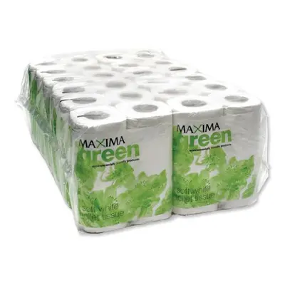 Maxima Green Toilet Rolls White Sheet X 48's