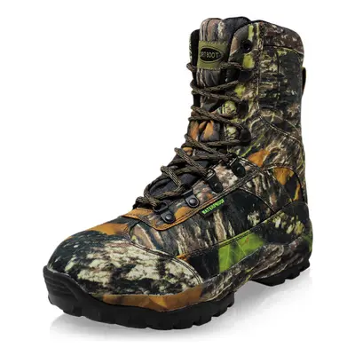 (11 UK EU45) Dirt Boot Waterproof Hiking Ankle Muck Walking Boots Hunt Camo