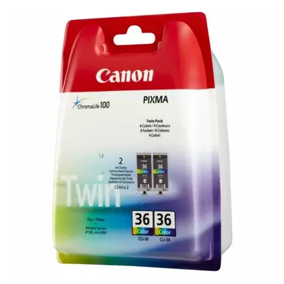 Canon 1511B018 (CLI-36) Ink cartridge color, pages, 12ml, Pack qty