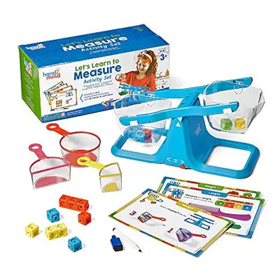 Let's Learn to Measure Activity Set, Kids Measuring Cups, Bucket Balance, MathLink Cubes and Act