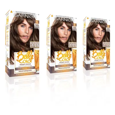 Belle Color Brown Hair Dye Permanent, Natural Looking Hair Colour, Up To 100% Grey Coverage - Na