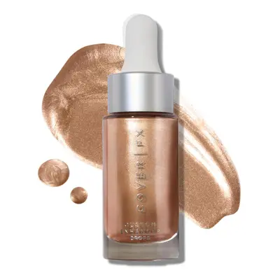 COVER FX Custom Enhancer Drops - Sunlight: Classic Gold Finish - 15mL - Radiant Glow - Liquid Hi