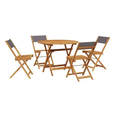 vidaXL Garden Dining Set Piece Dining Chair Anthracite Fabric and Solid Wood