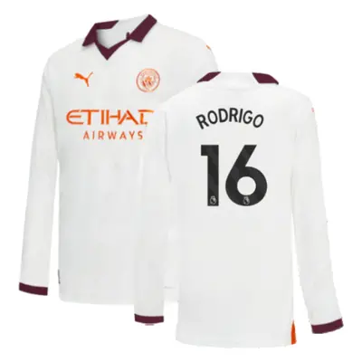 (XXLB) Man City Long Sleeve Away Shirt (Kids) (RODRIGO 16)