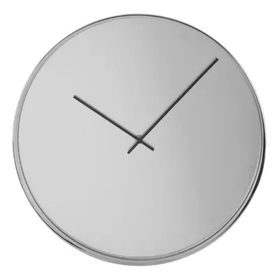 Premier Housewares Bailie Chrome/Mirror Wall Clock