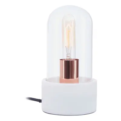 Premier Housewares Bathroom Light Bulb Bell Shape Practical Glass Lampshade Glass Bell Jar With 