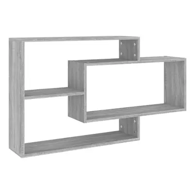 (grey sonoma) vidaXL Wall Shelves Floating Rack Display Shelf Bookshelf Engineered Wood