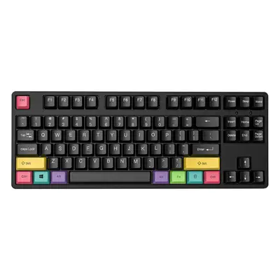 (Black, Blue Switch) Keys Mechanical Programming Gaming Keyboard Triple Mode With Detachable Pan