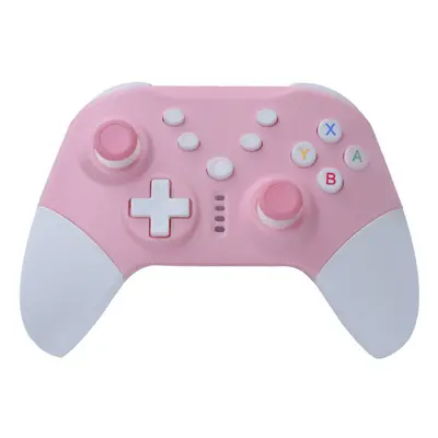 (Pink) Wireless Bluetooth Gamepad Game Controller with Turbo for Switch Mobile Phone