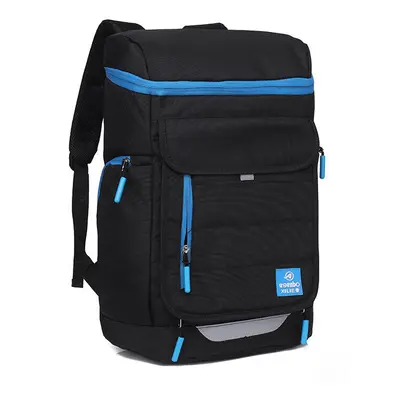 (Black) Laptop Bag Large Capacity Canvas Backpack Unisex backpack Leisure Fashion Stylish