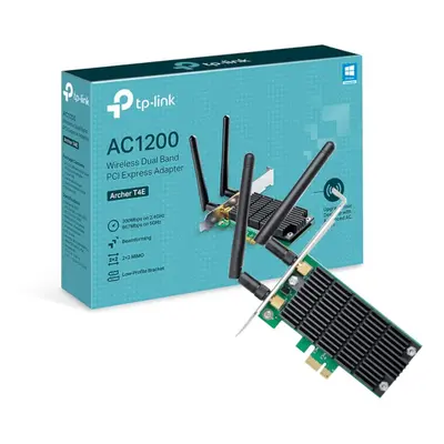 AC1200 Dual Band Wireless PCI Express Adapter with Two Antennas, PCIe Network Interface Card for