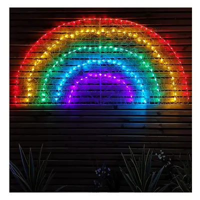 1.5m Indoor Outdoor Soft Acrylic NHS Christmas Rainbow with180 LEDs