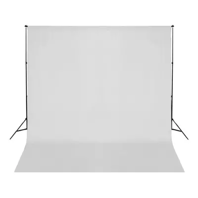 vidaXL Backdrop Support System 600x300cm White Photography Studio Background