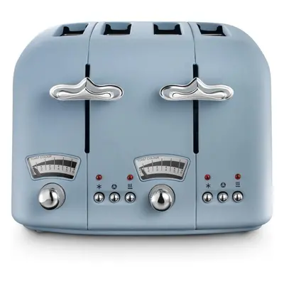 (Blue, Toaster) Argento Flora CT04.AZ Slice Toaster - Agave Blue