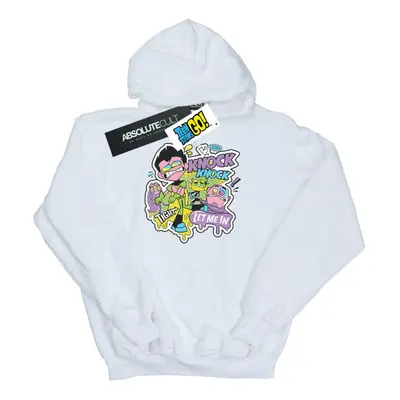 (7-8 Years, White) DC Comics Boys Teen Titans Go Knock Knock Hoodie