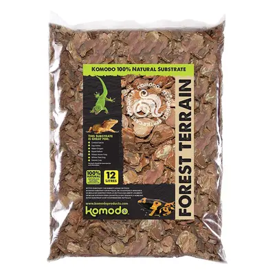 Komodo Forest Terrain Orchid Bark Chips, Litre, Natural Terrain for Reptiles, Orchid Bark Chips,