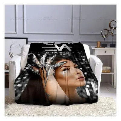 (as the picture, 150x180cm) Fashion Eva Queen Thin Blanket Beauty Art Pattern 3D Printing Blanke