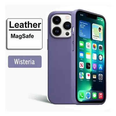 (purple, iPhone plus) Luxury Leather Case For Apple Iphone 15 Pro Max 12 13pro Iphone14 Magsafe 