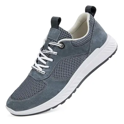 (gray, 38) British Style Genuine Leather Men Shoes Trend Comfortable Casual Shoes Outdoor Men Sn