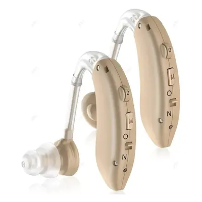 (gold, 2) Best Rechargeable Digital Bte Hearing Aid Adjustable Tone Sound Amplifier Portable Dea