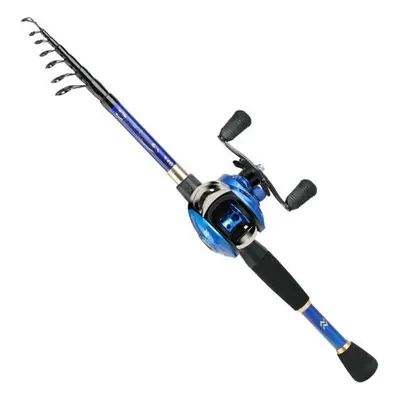 (blue, 1.8m&Right hand) Sougayilang Fishing Rods And Reels 1.8m/2.1m/2.4m Casting Fishing Rod Re