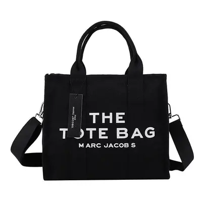 (Black, Large) letter the large capacity fashion tote bag