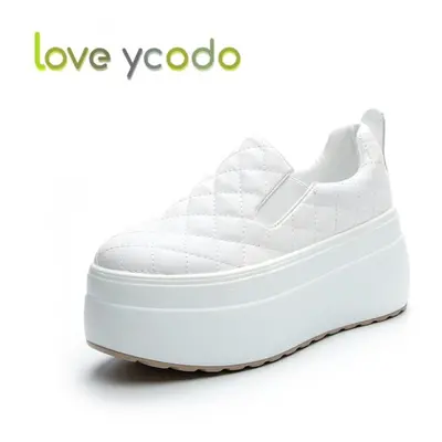 (white, 37) Love Ycodo Brand Spring And Autumn Women&apos;s And Girls&apos; Students Thick Sole 