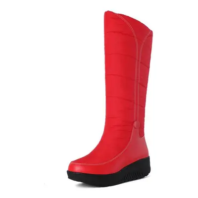 (red, 40) Q/women&apos;s Snow Boots Are Essential For Winter Outings. Large Size Warm Cotton Boo