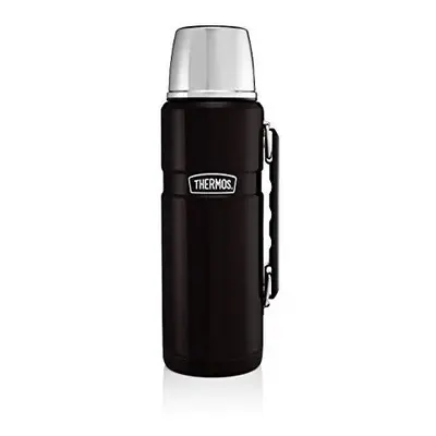 190754 Stainless King Flask, Stainless Steel, Matt Black, 1.2