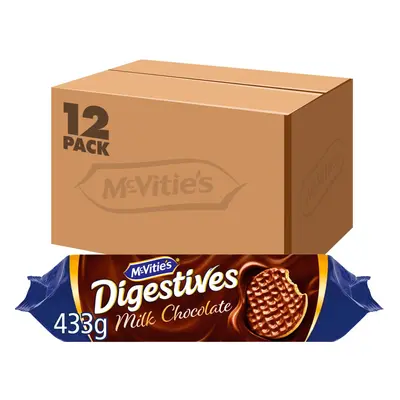 McVitie's Milk Chocolate Digestive Biscuits, g (Pack of 12)