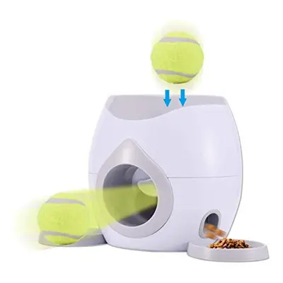 Automatic Dog Feeder Interactive Dog Ball Fetch and Treat Dispenser Treat Toy Pet Slow Feeder Tr