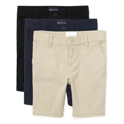 The childrens Place girls chino Shorts BlackSandyTidal slim