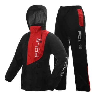 (black,red, L) Men Waterproof Breathable Rain Suit Rain Jacket And Pants Suit For Motorcycle Gol