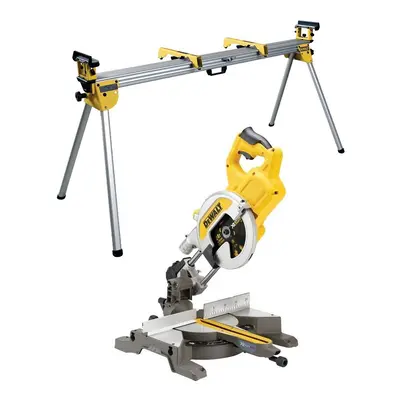 Dewalt DCS777N XR 54v Flexvolt Cordless 216mm Mitre Saw Bare & DE7023 Leg Stand