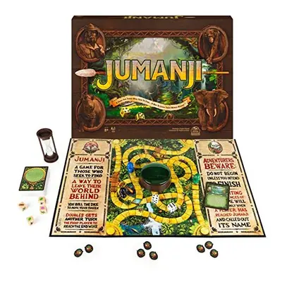 Jumanji The Game, The Classic Adventure Board Game for Kids and Families Aged and Up