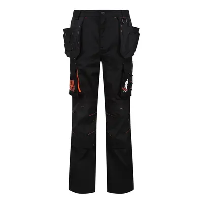 (30S, Black) Regatta Mens Band Of Builders Work Trousers