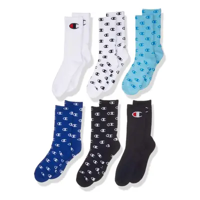 Champion unisex child Kids' Multipacks Socks Crew C - Blue 11 US