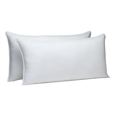 Amazon Basics Down-Alternative Pillows for Stomach and Back Sleepers, Soft Density, x inches, 2-