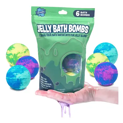 Tub Works Jelly Bath Slime Bombs Pack | Bath Bombs for Kids That Turn Bath Water Into Colorful J