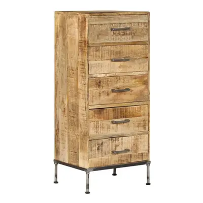 vidaXL Solid Mango Wood Chest of Drawers Home Storage Cabinet Organiser Unit