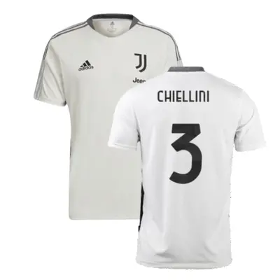 (XXL) Juventus Training Shirt (White) (CHIELLINI 3)