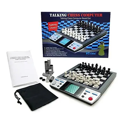 iCore Electronic Chess Set - Talking Chess Computer Set Board Game B