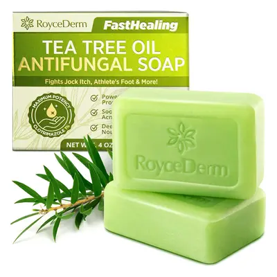 Antifungal Antibacterial Tea Tree Oil Soap for Face & Body Acne for Athlete's Foot Tinea Versico