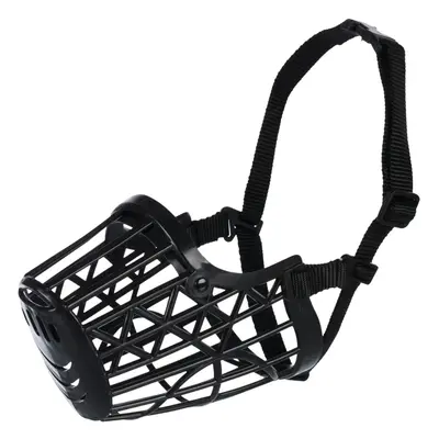 (S, Black) Trixie Plastic Dog Muzzle