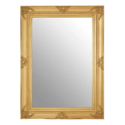 Premier Housewares Wall Mirror / Mirrors For Garden / Bathroom / Living Room With Carving Rectan