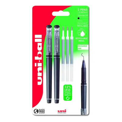 UF-222-07 Erasable Rollerball Gel Pens. Premium 0.7mm Ballpoint Tip for Super Smooth Writing, Dr