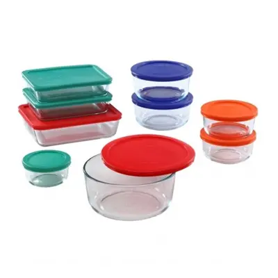 Pyrex Storage Plus Colored Lid Set