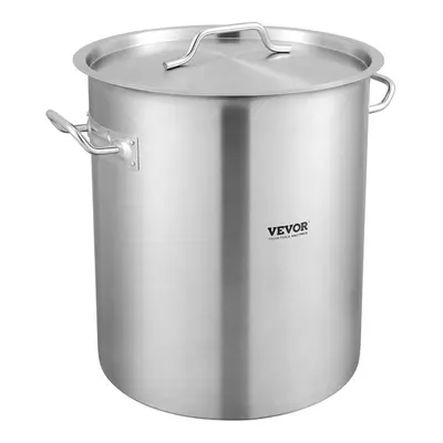 Vevor TGDDBX20142QT4Z4LV0 qt. Stainless Steel Stockpot Heavy Duty Commercial Grade Stock Pot Lar